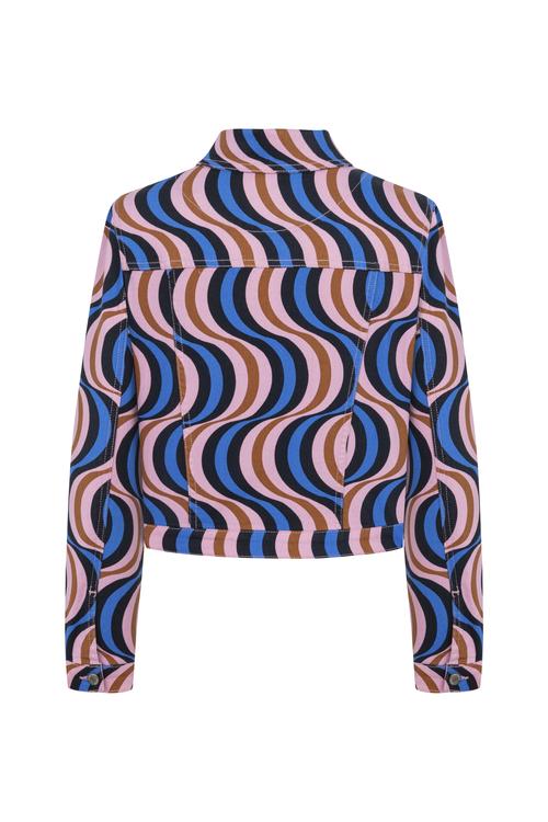  DESENLİ RAHAT KESİM JEAN CEKET