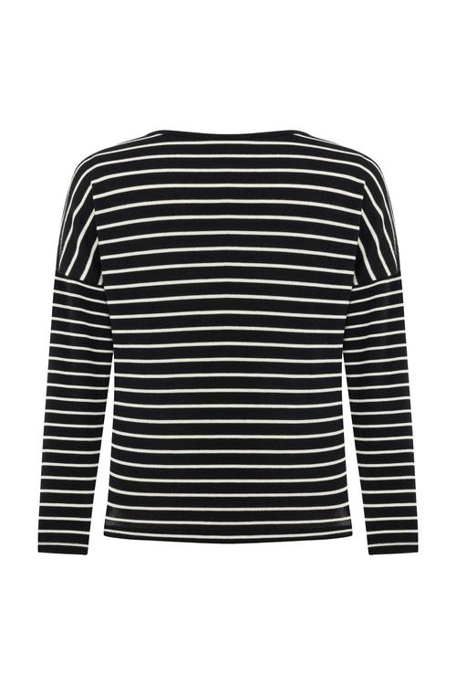  ÇİZGİLİ BİSİKLET YAKA TRİKO KAZAK