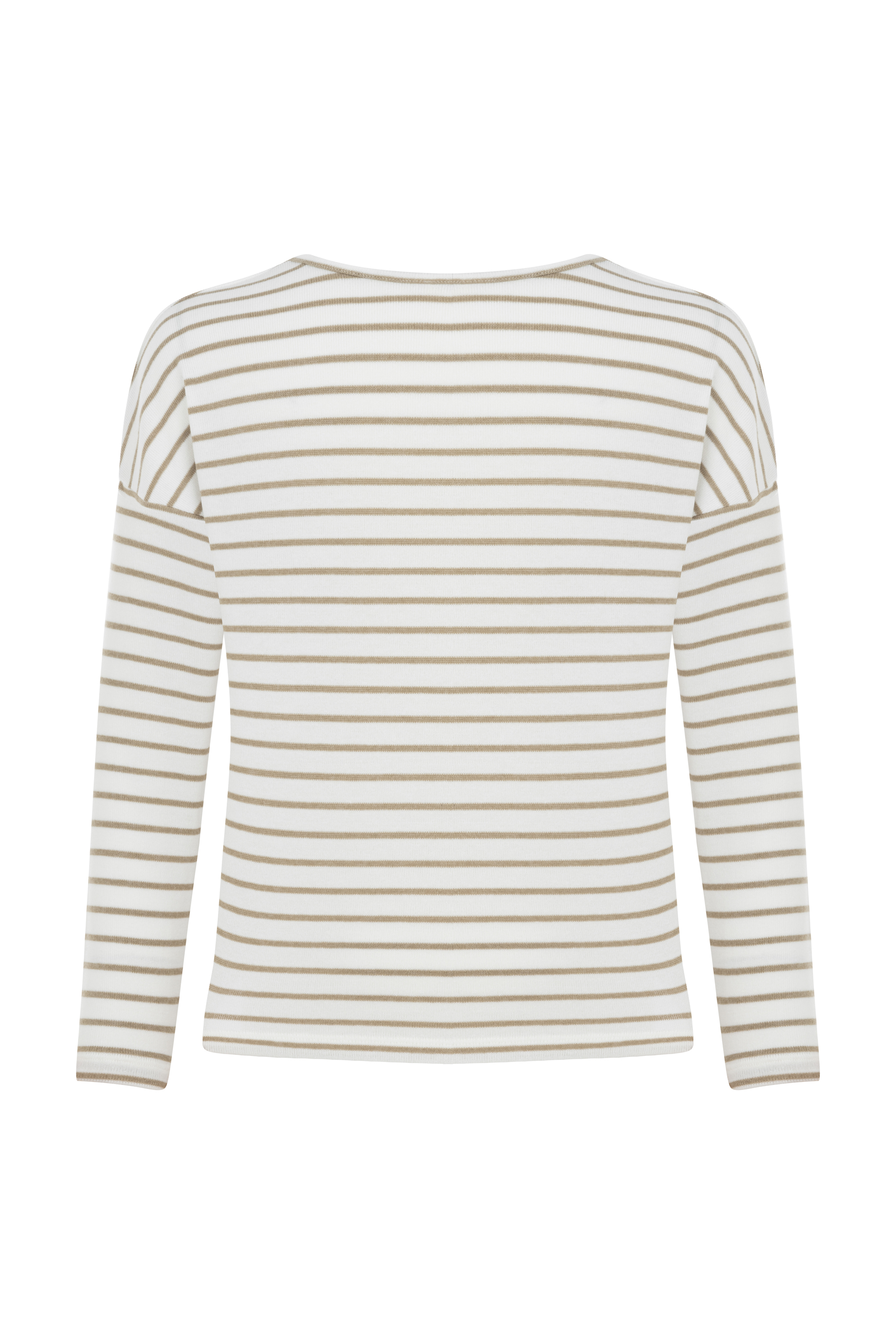 ÇİZGİLİ BİSİKLET YAKA TRİKO KAZAK