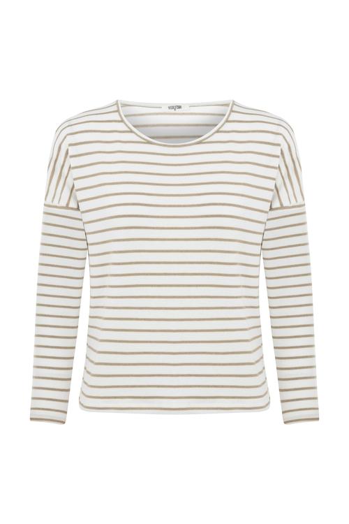  ÇİZGİLİ BİSİKLET YAKA TRİKO KAZAK