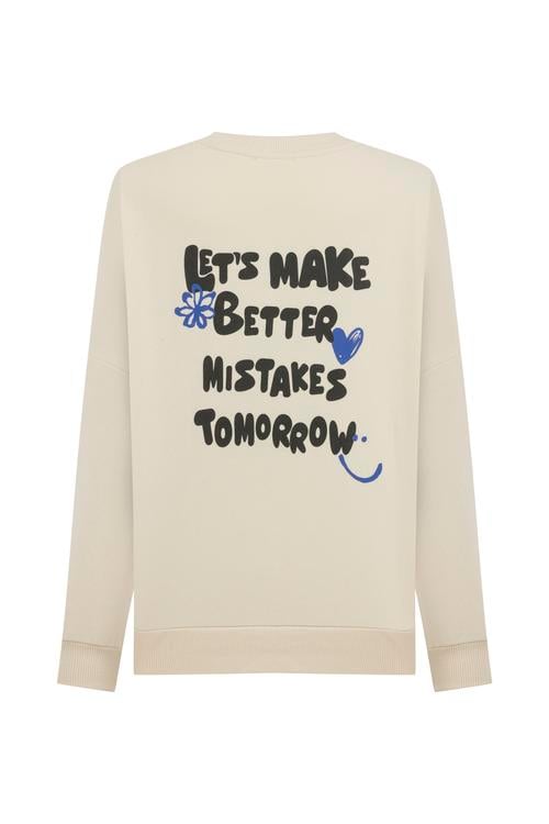  SLOGAN DETAYLI SWEATSHIRT