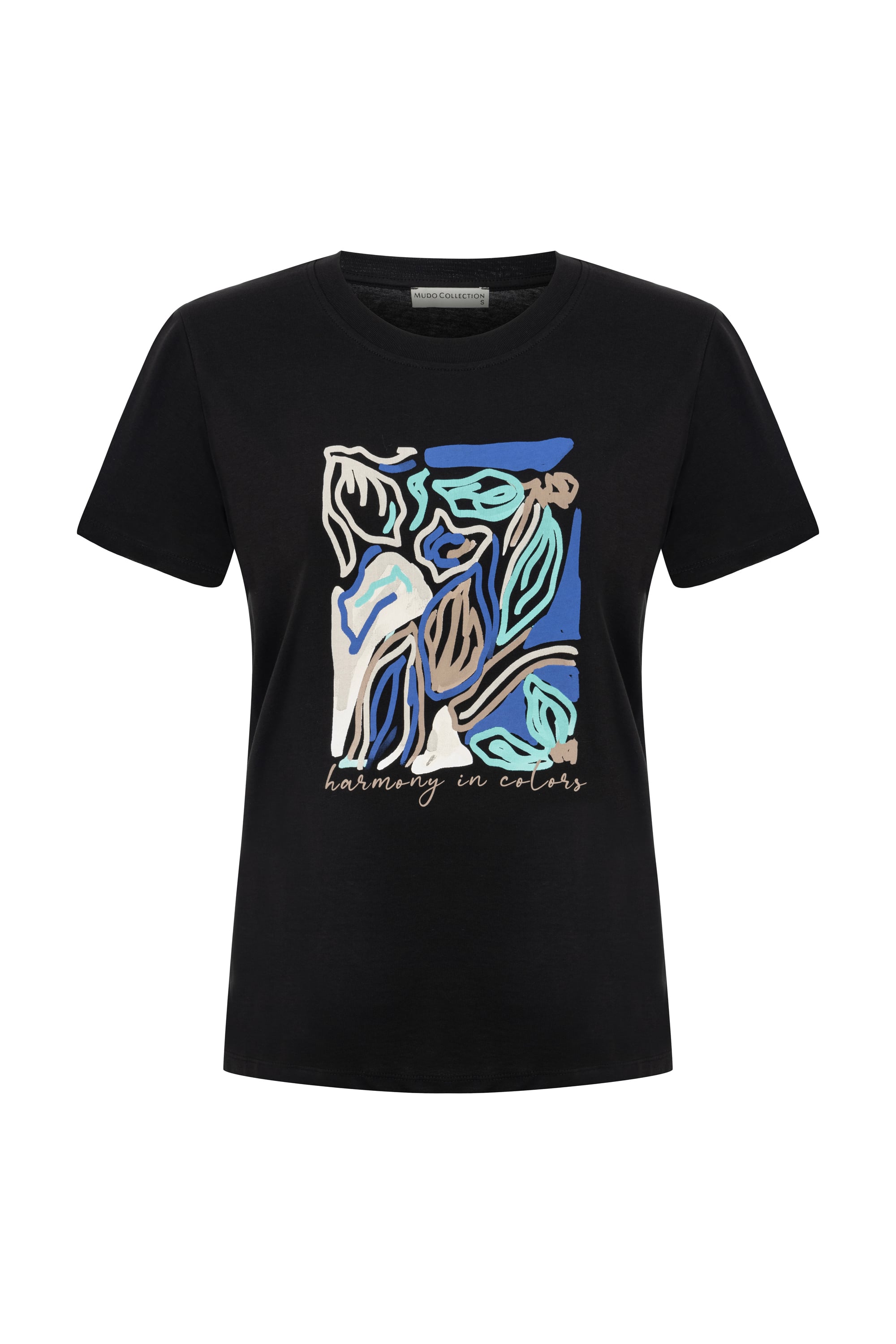 ÇİÇEK DESENLİ KISA KOLLU T-SHIRT