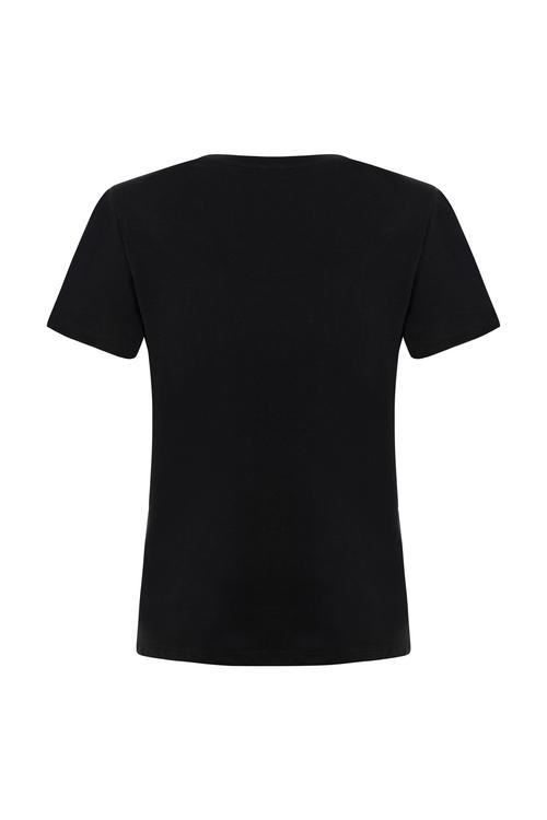  ÇİÇEK DESENLİ KISA KOLLU T-SHIRT