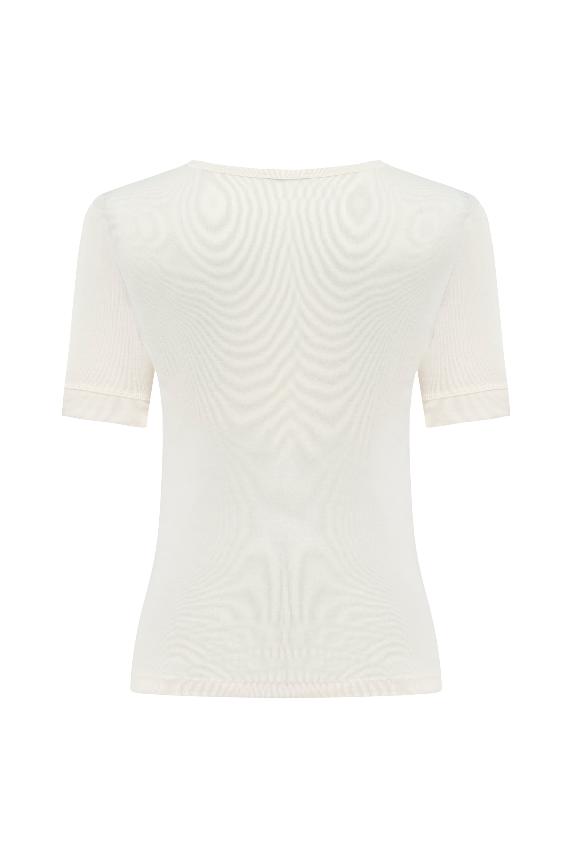 BİSİKLET YAKA KISA KOLLU T-SHIRT