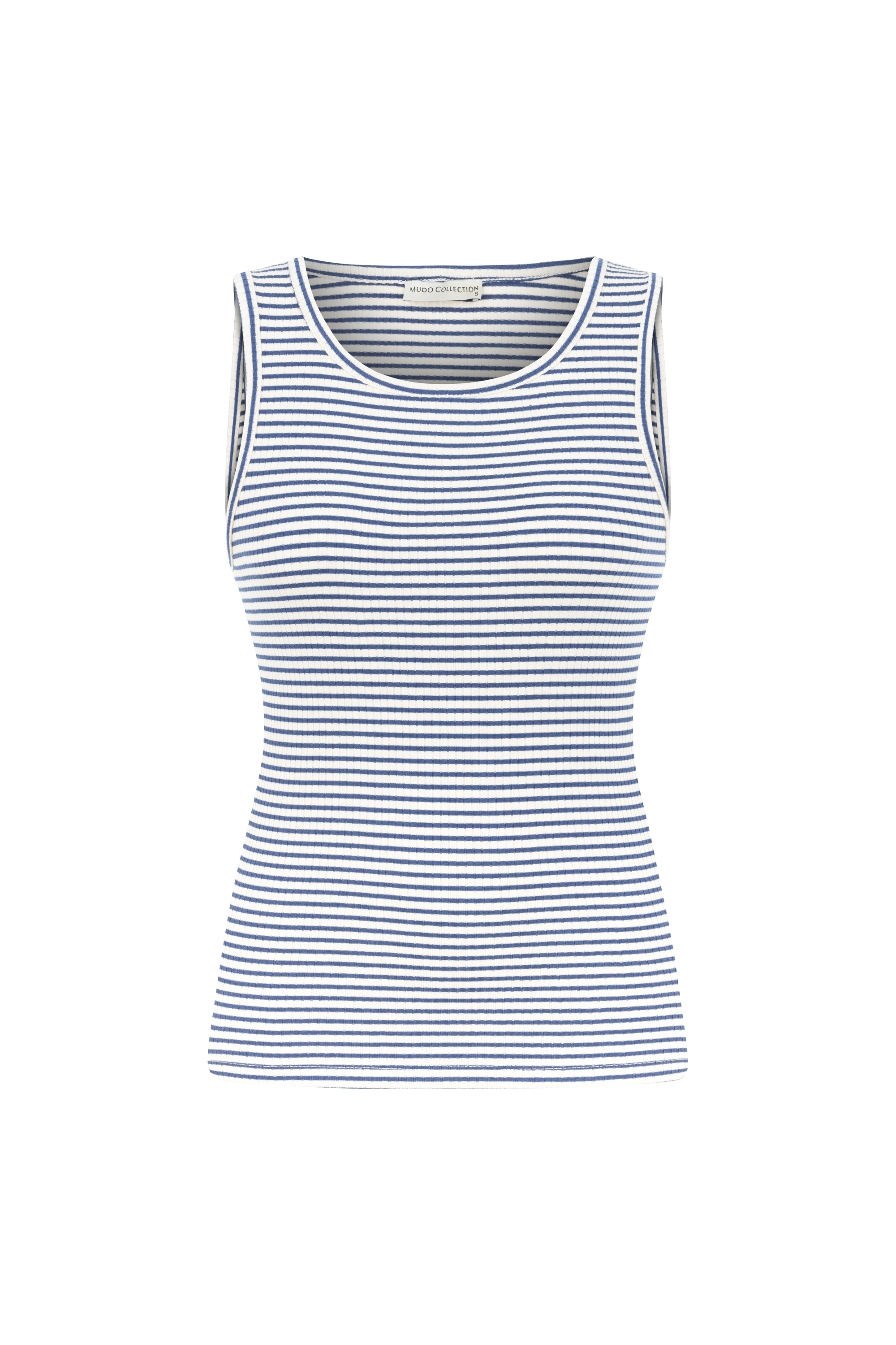 ÇİZGİLİ BİSİKLET YAKA ATLET