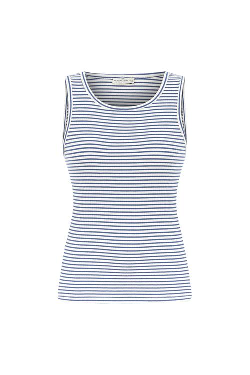  ÇİZGİLİ BİSİKLET YAKA ATLET