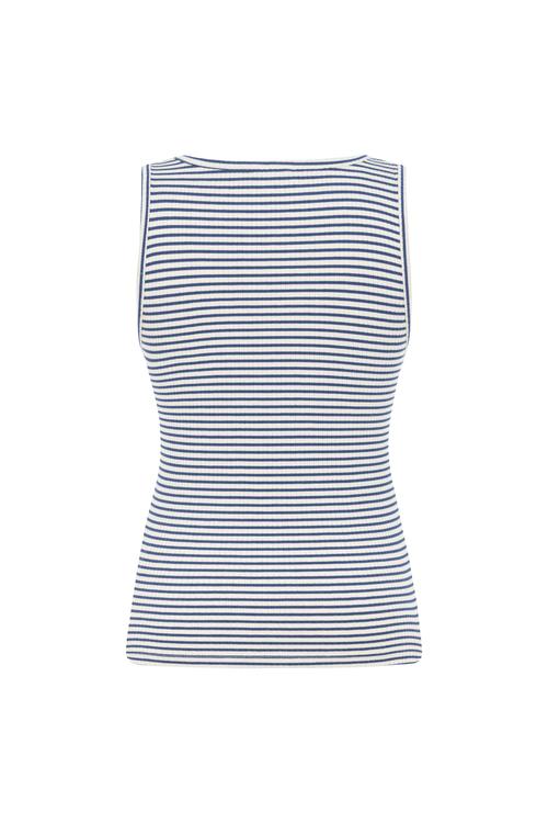  ÇİZGİLİ BİSİKLET YAKA ATLET