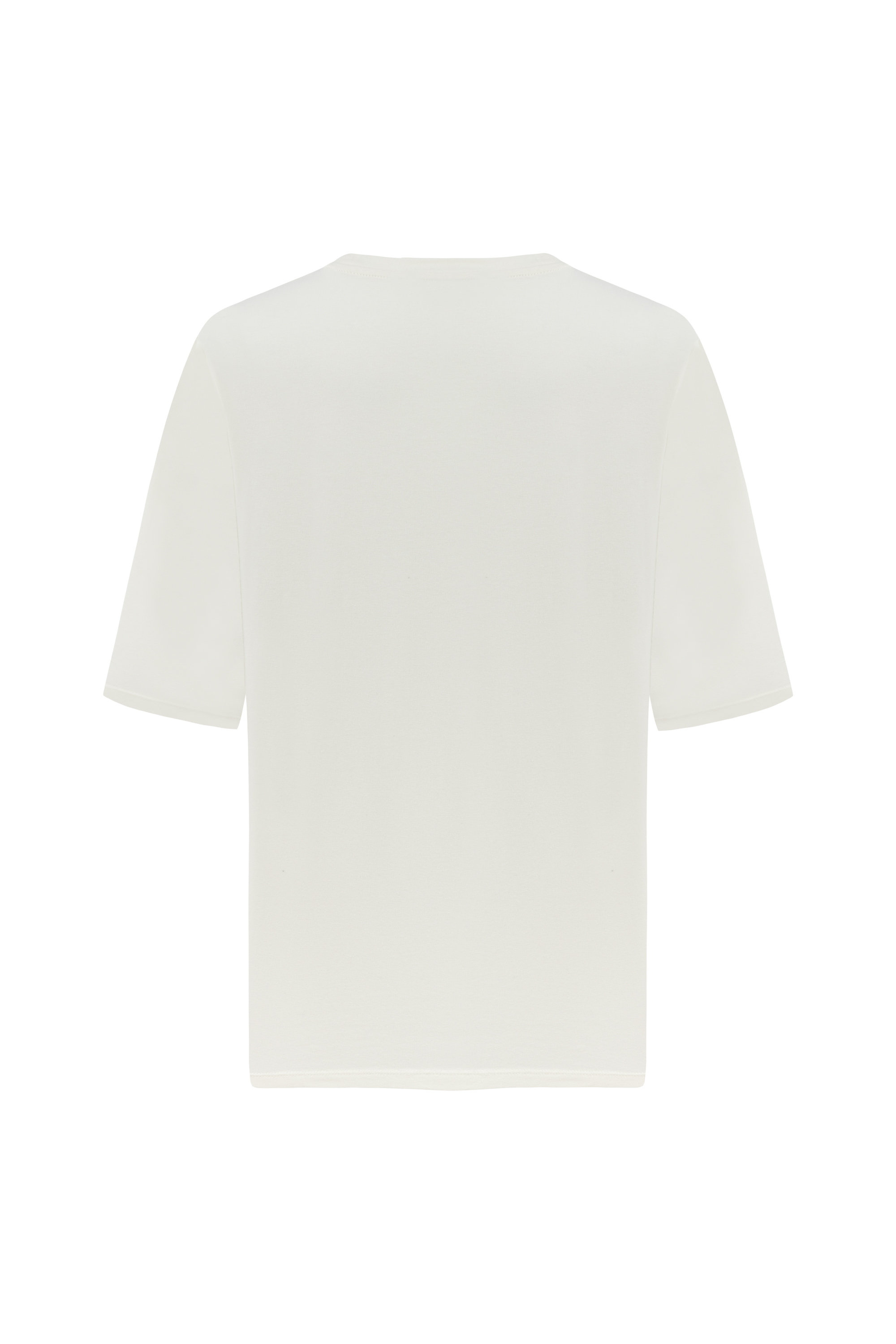 BİSİKLET YAKA KISA KOLLU T-SHIRT