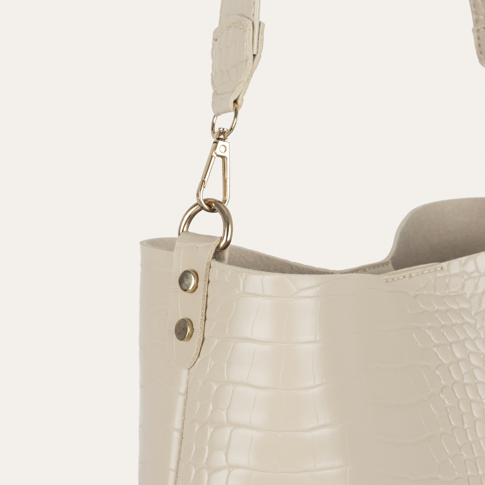 KROKODİL DESENLİ SHOPPER ÇANTA