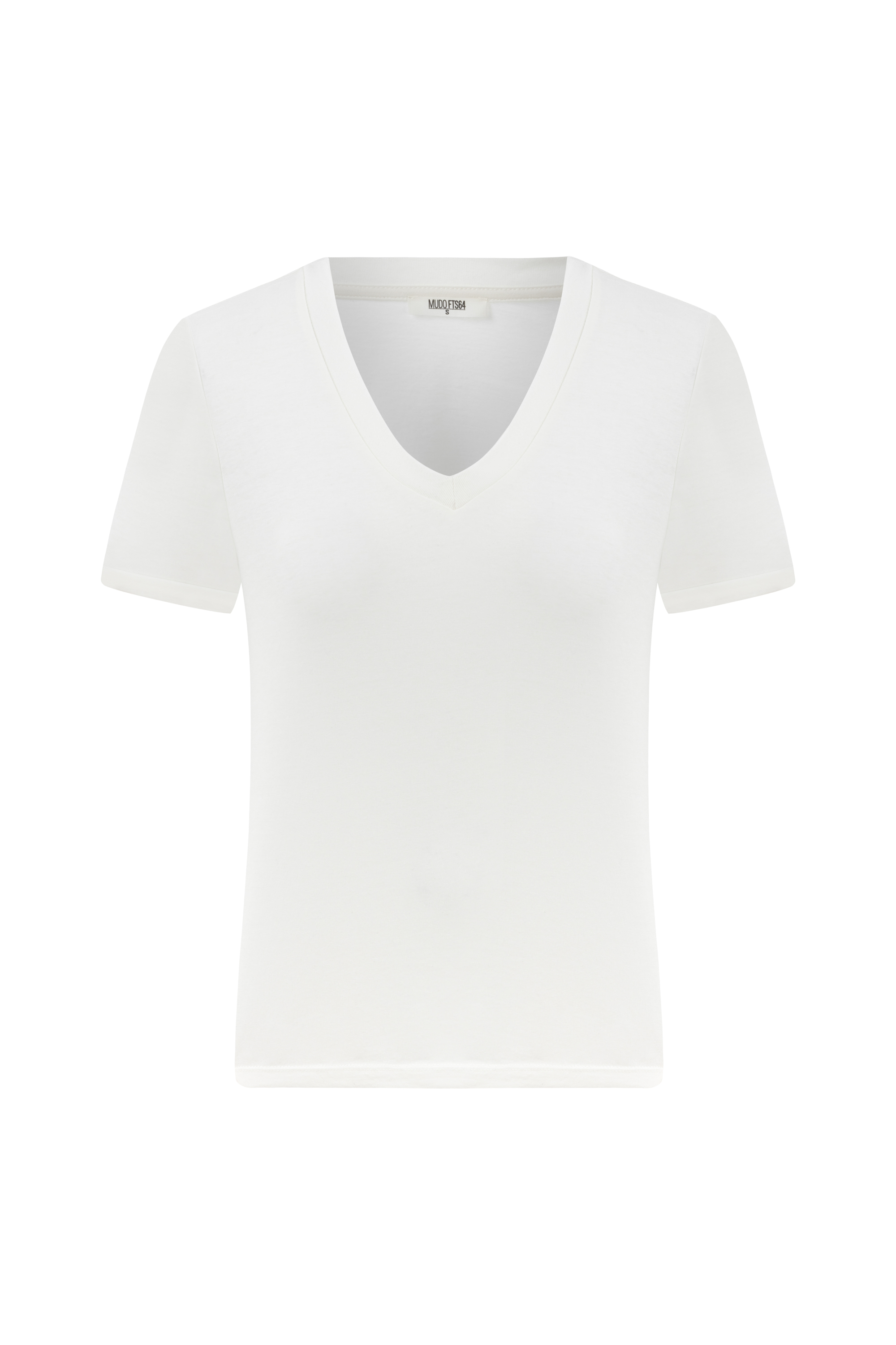 V YAKA KISA KOLLU T-SHIRT