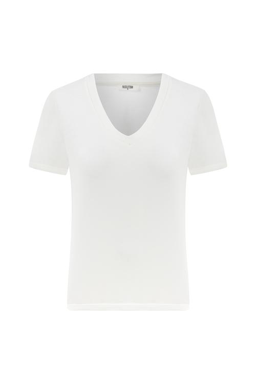  V YAKA KISA KOLLU T-SHIRT