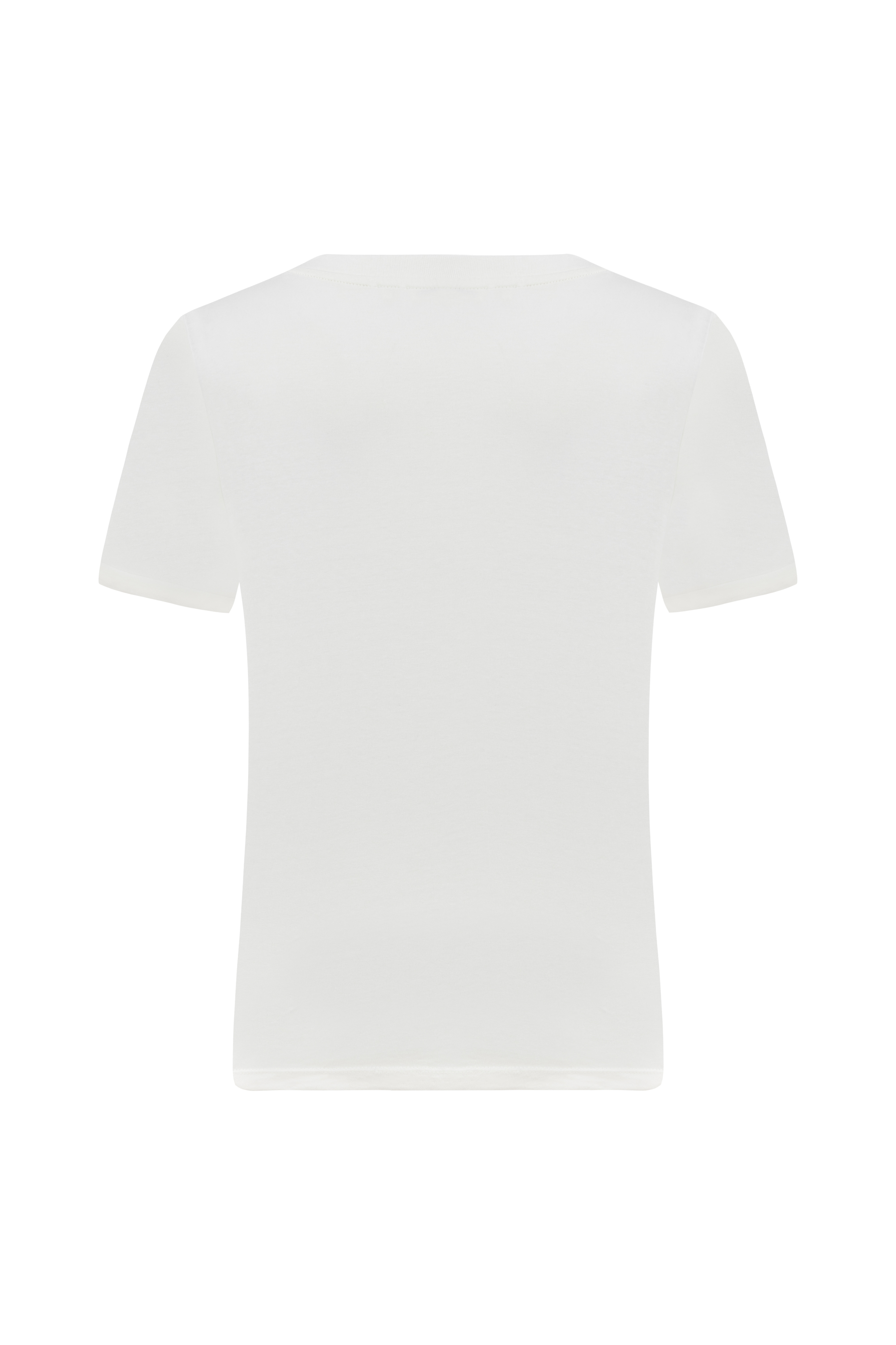 V YAKA KISA KOLLU T-SHIRT