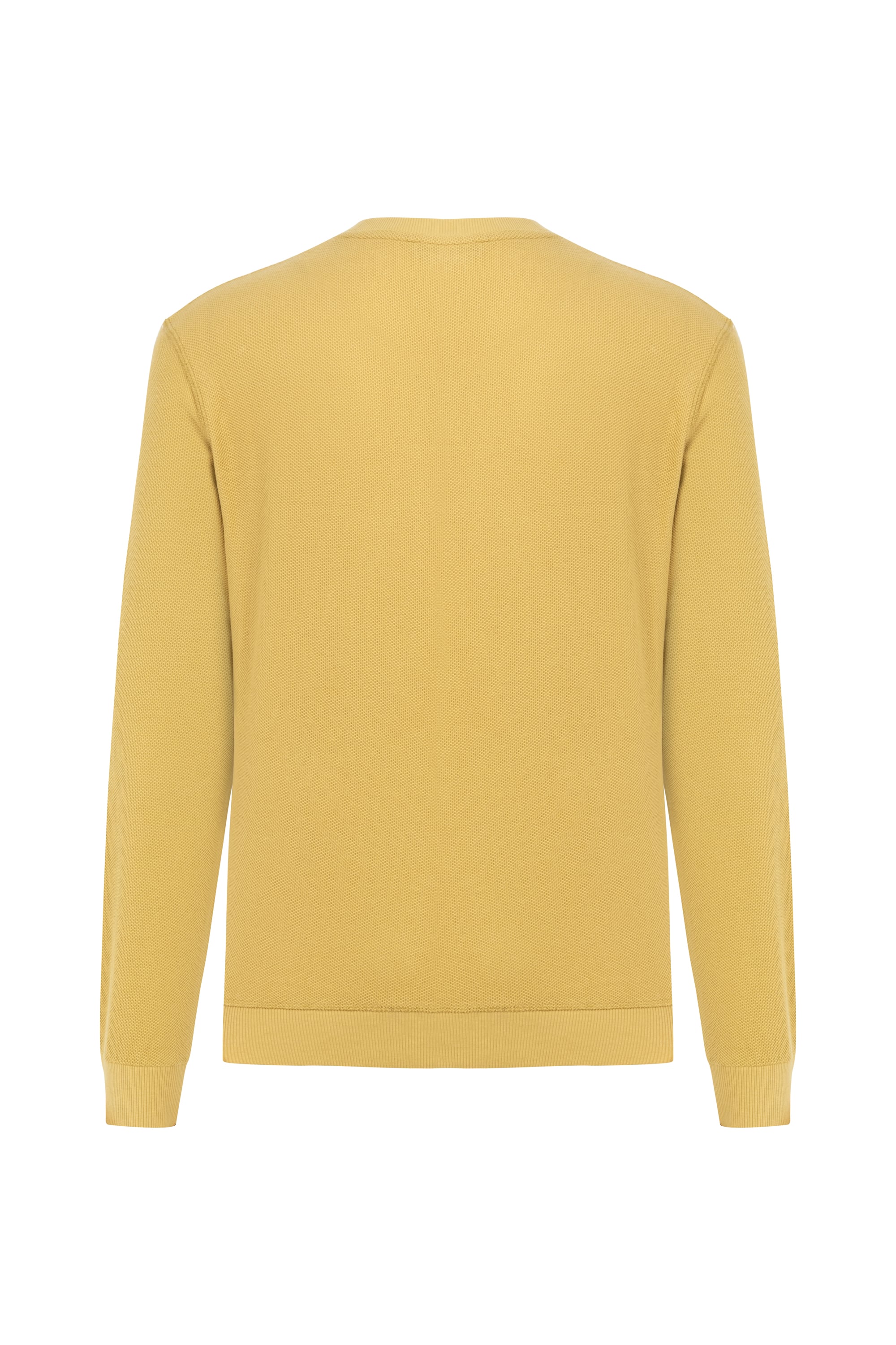 DOKULU BİSİKLET YAKA SWEATSHIRT