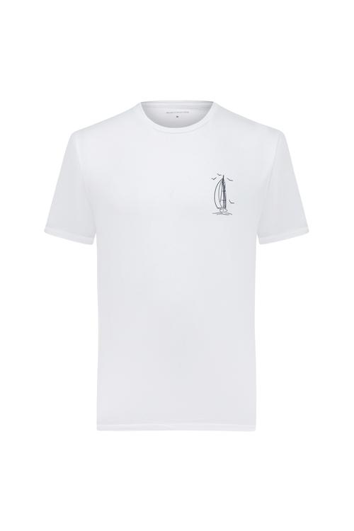  MARİN DETAYLI KISA KOLLU T-SHIRT