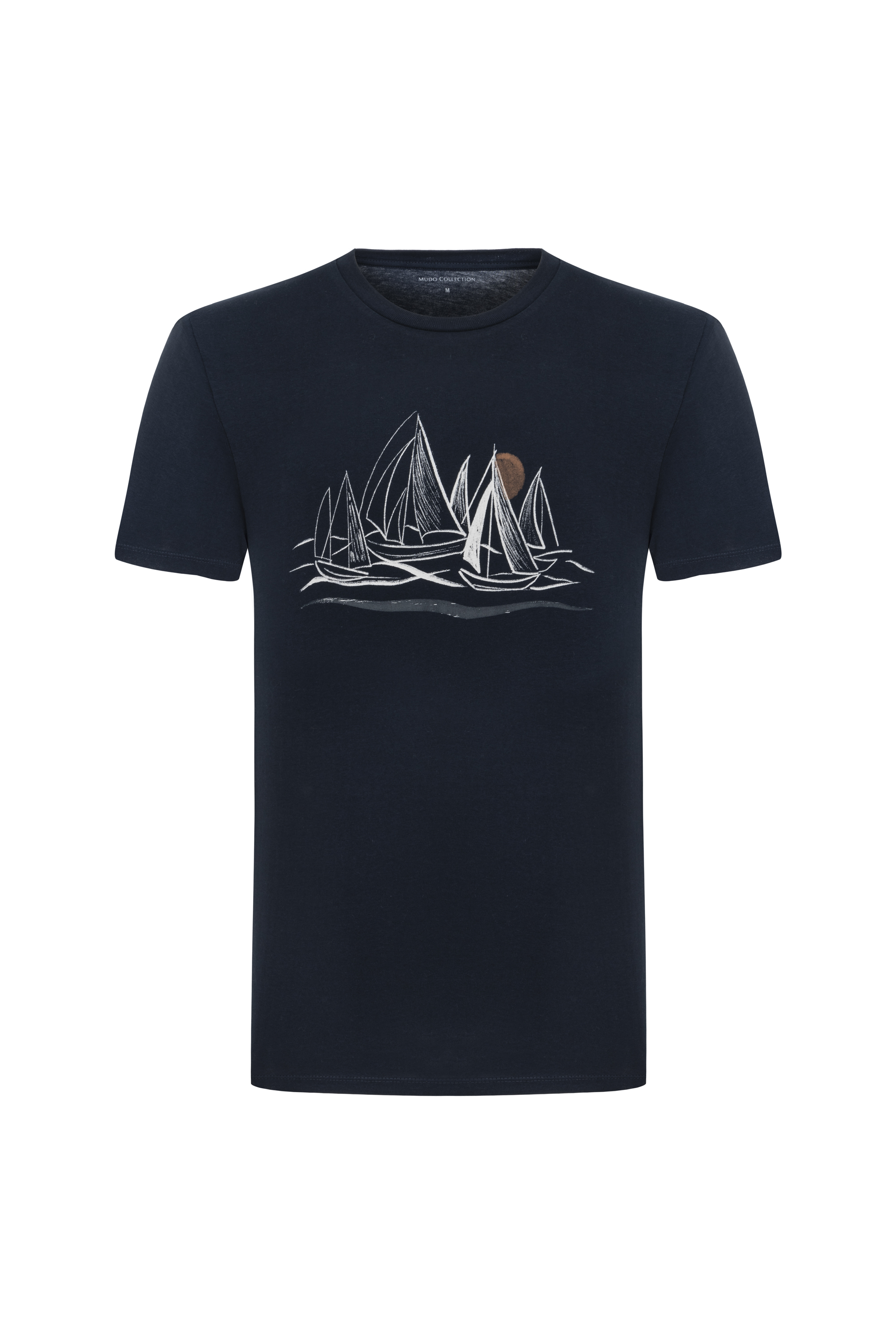 MARİN DETAYLI KISA KOLLU T-SHIRT