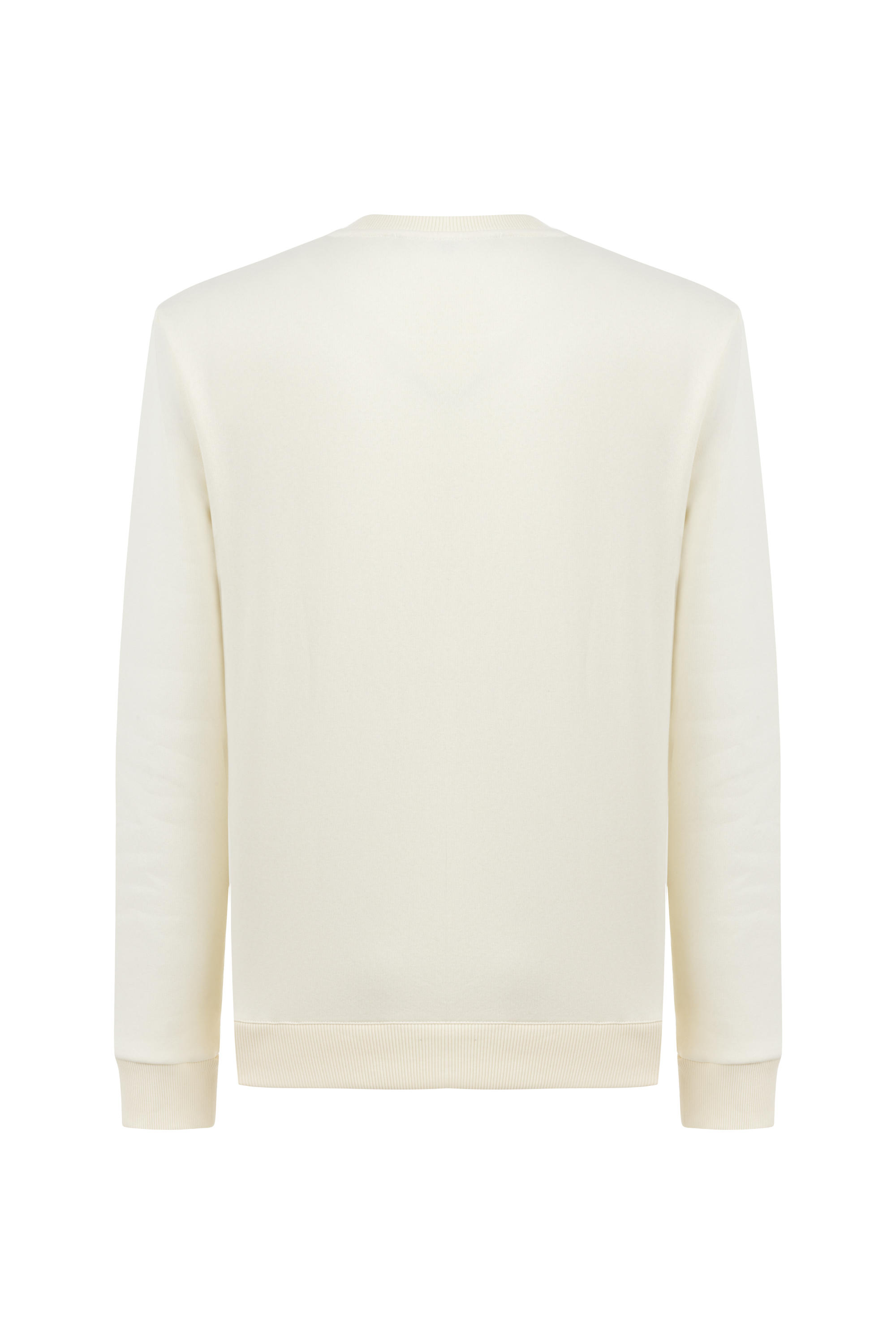 NAKIŞ DETAYLI BİSİKLET YAKA SWEATSHIRT