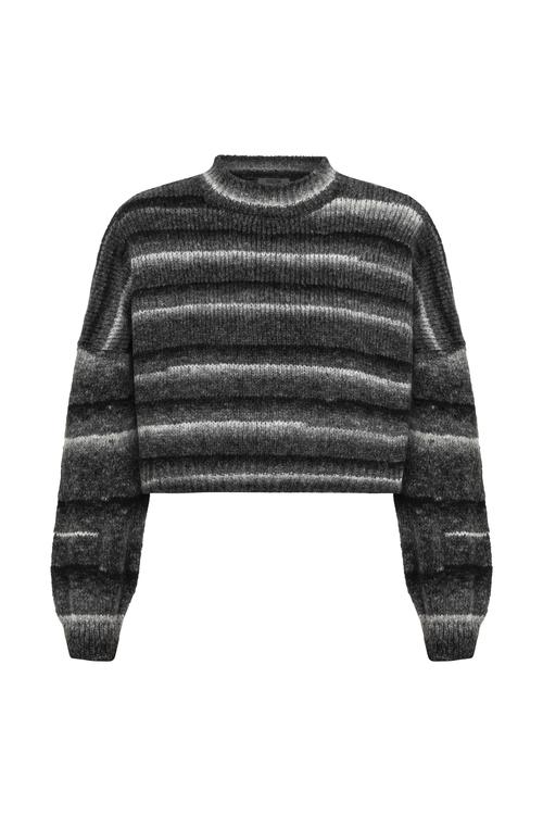  ÇİZGİLİ BİSİKLET YAKA TRİKO KAZAK