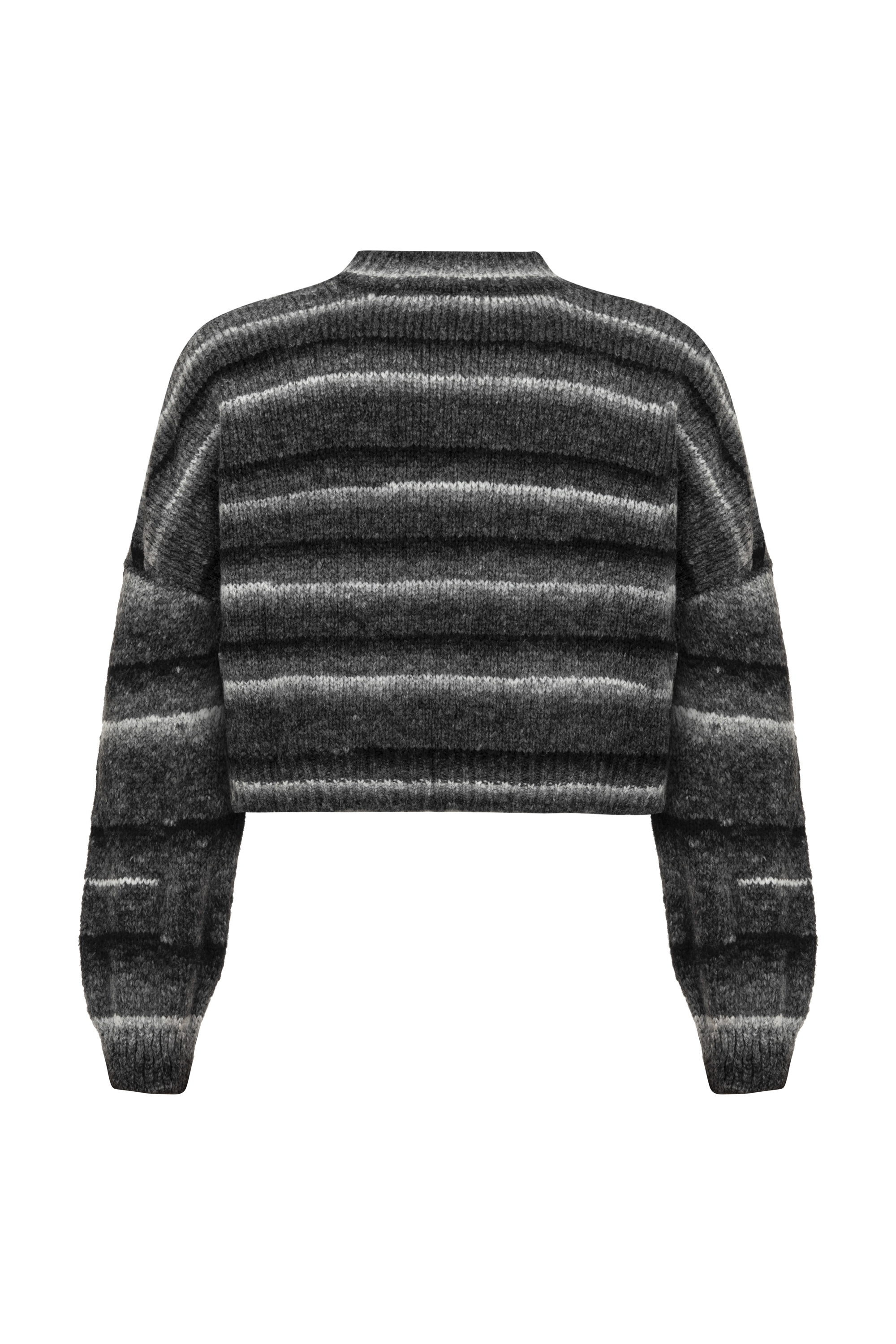 ÇİZGİLİ BİSİKLET YAKA TRİKO KAZAK