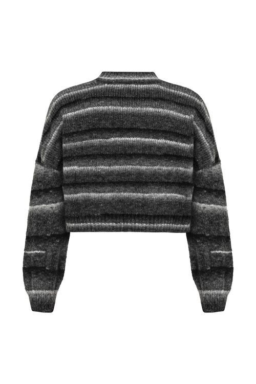  ÇİZGİLİ BİSİKLET YAKA TRİKO KAZAK