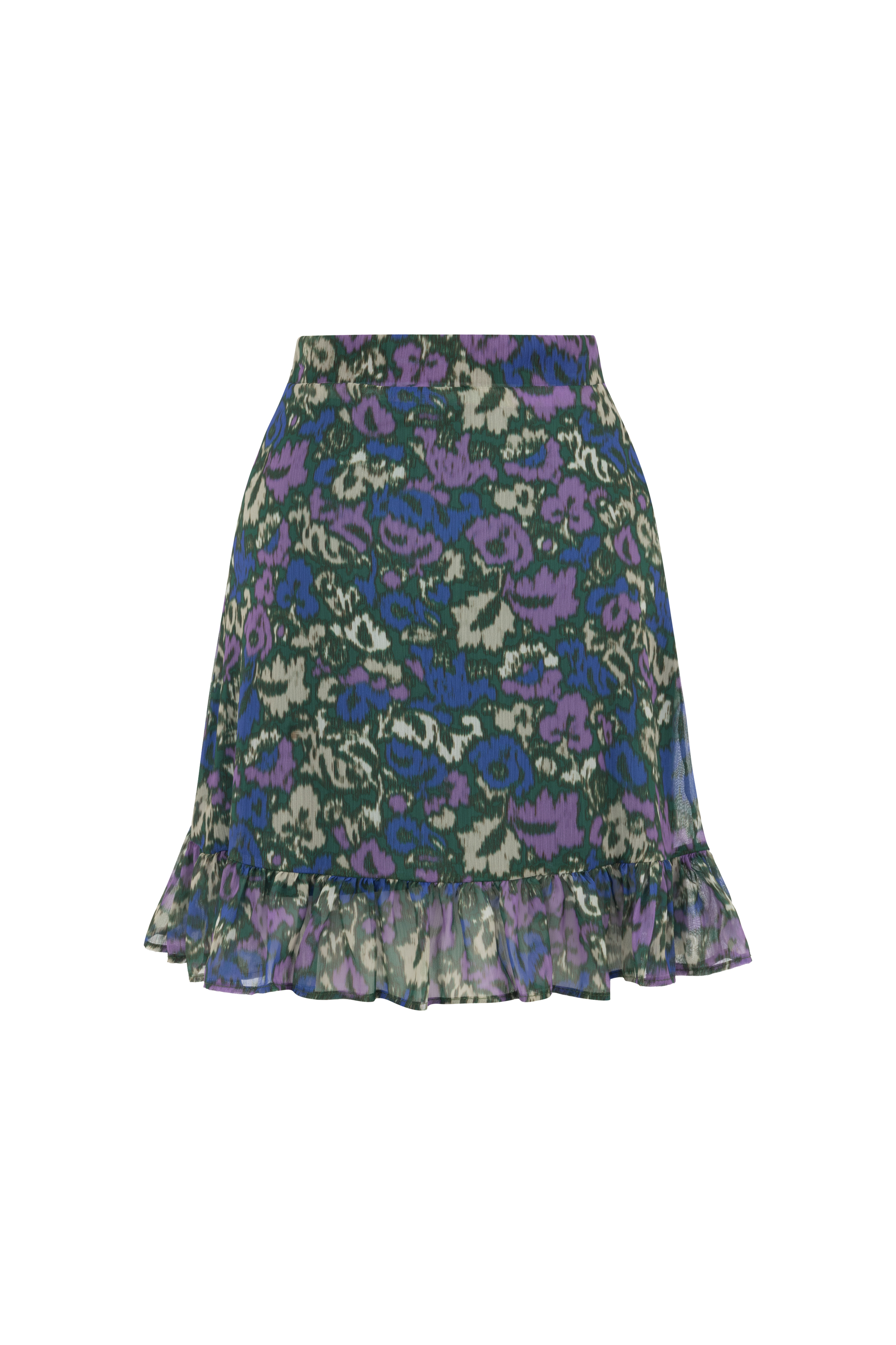 ÇİÇEK DESENLİ MİNİ ETEK