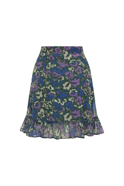  ÇİÇEK DESENLİ MİNİ ETEK