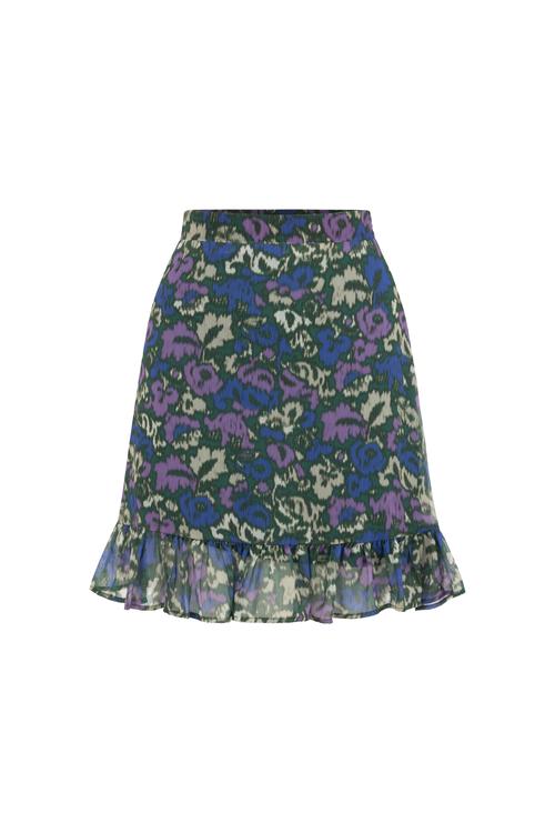  ÇİÇEK DESENLİ MİNİ ETEK