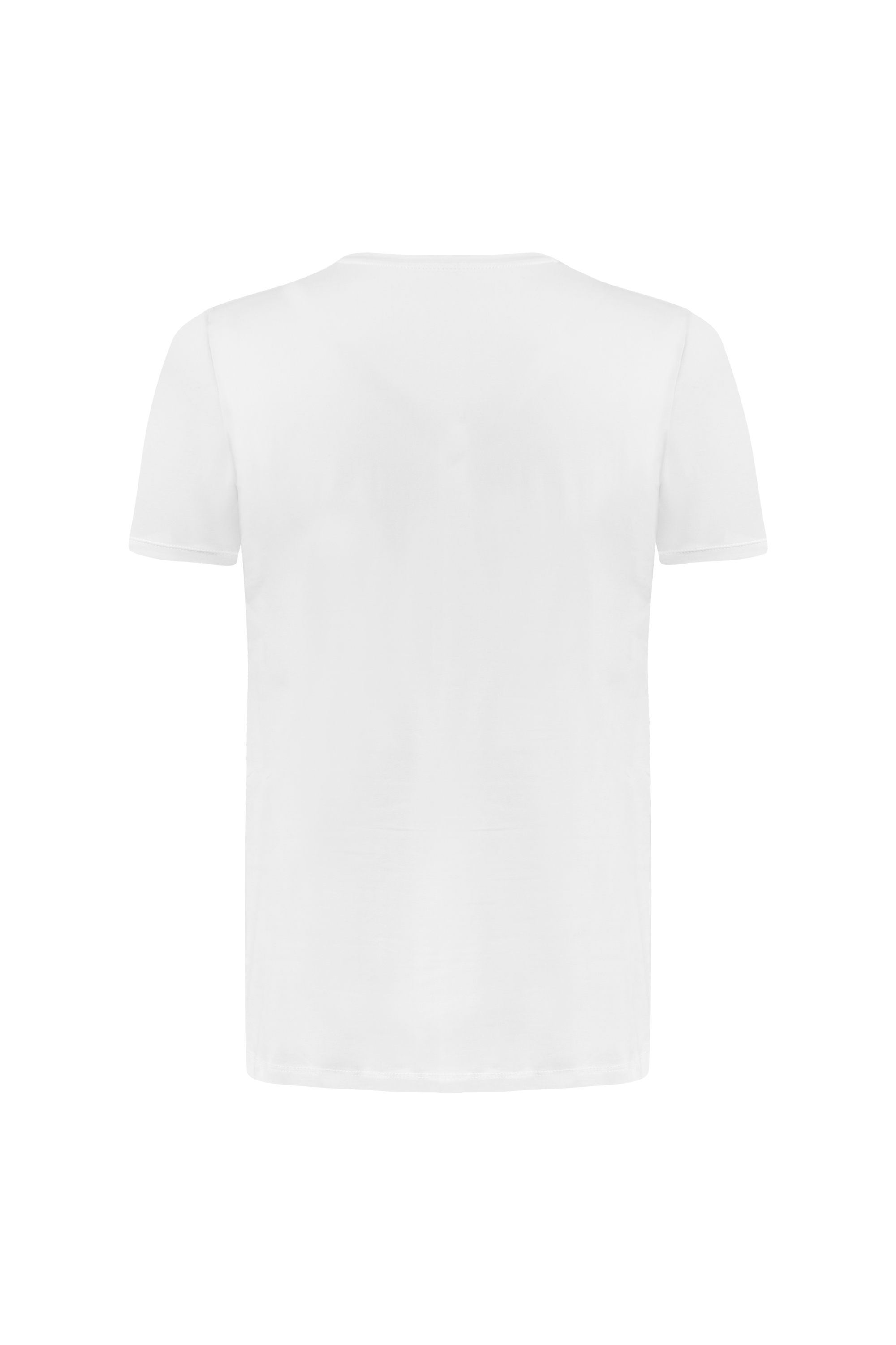 BİSİKLET YAKA KISA KOLLU T-SHIRT