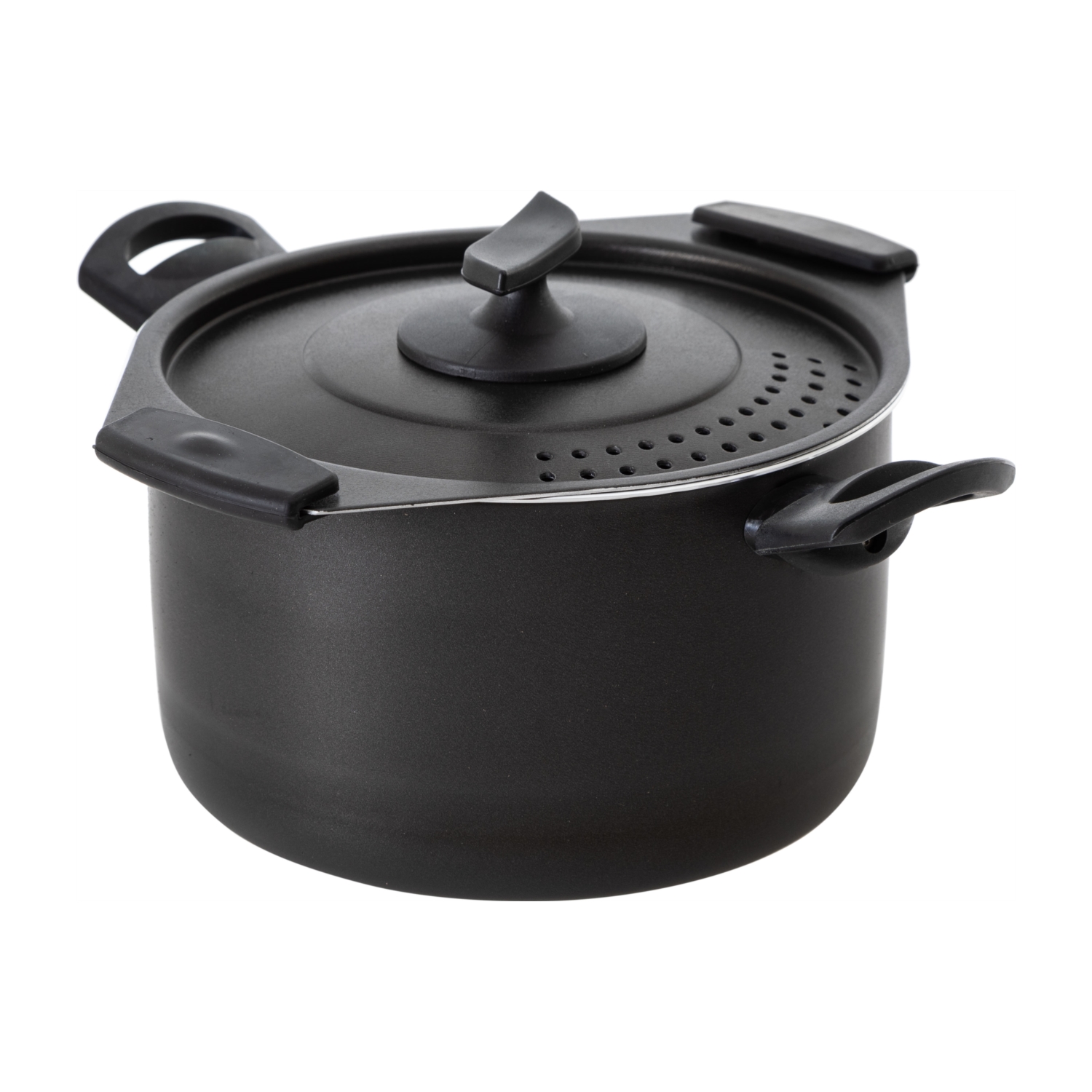 MAKARNA TENCERESİ SİYAH 20 CM