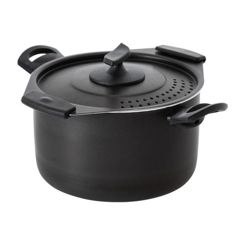  MAKARNA TENCERESİ SİYAH 20 CM