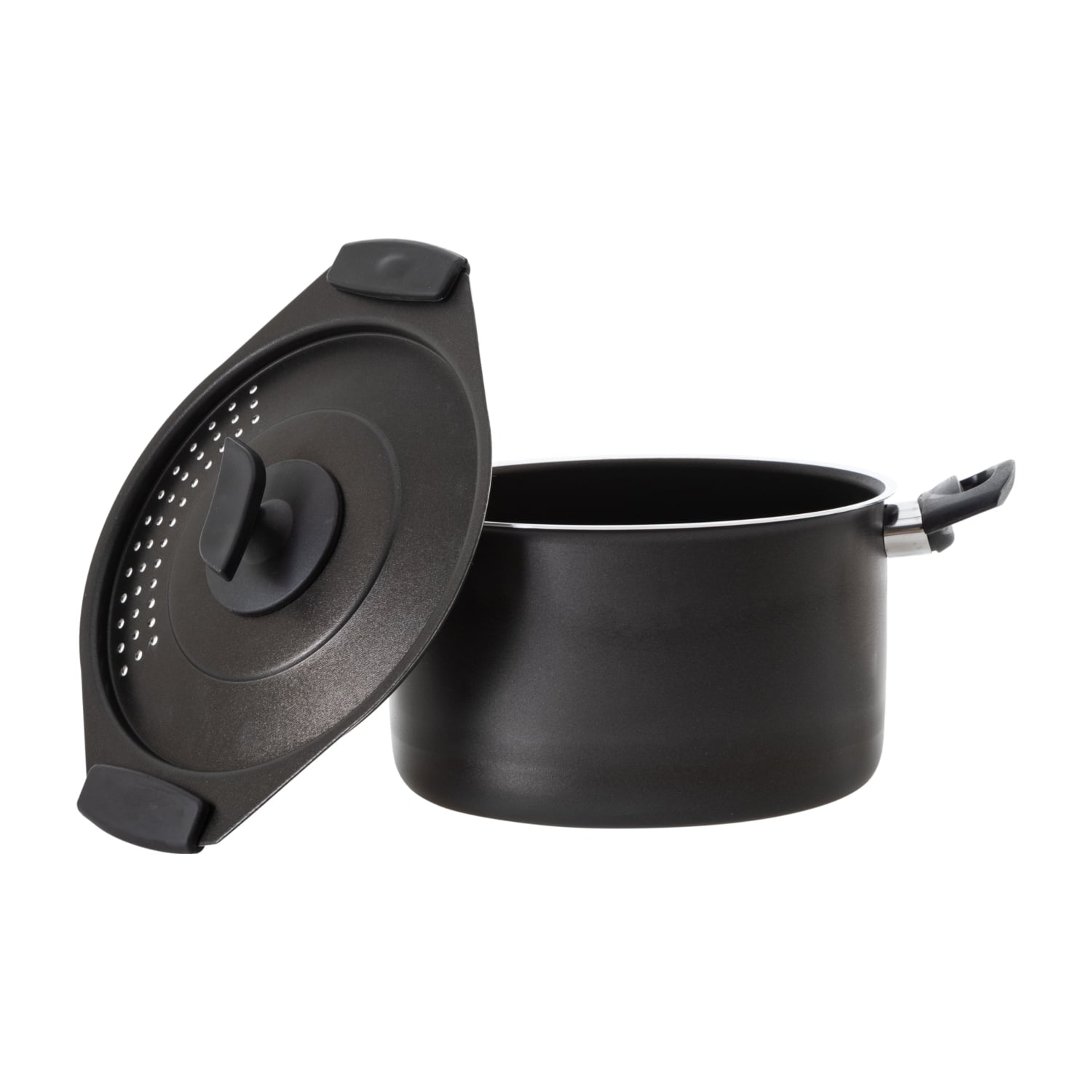 MAKARNA TENCERESİ SİYAH 20 CM