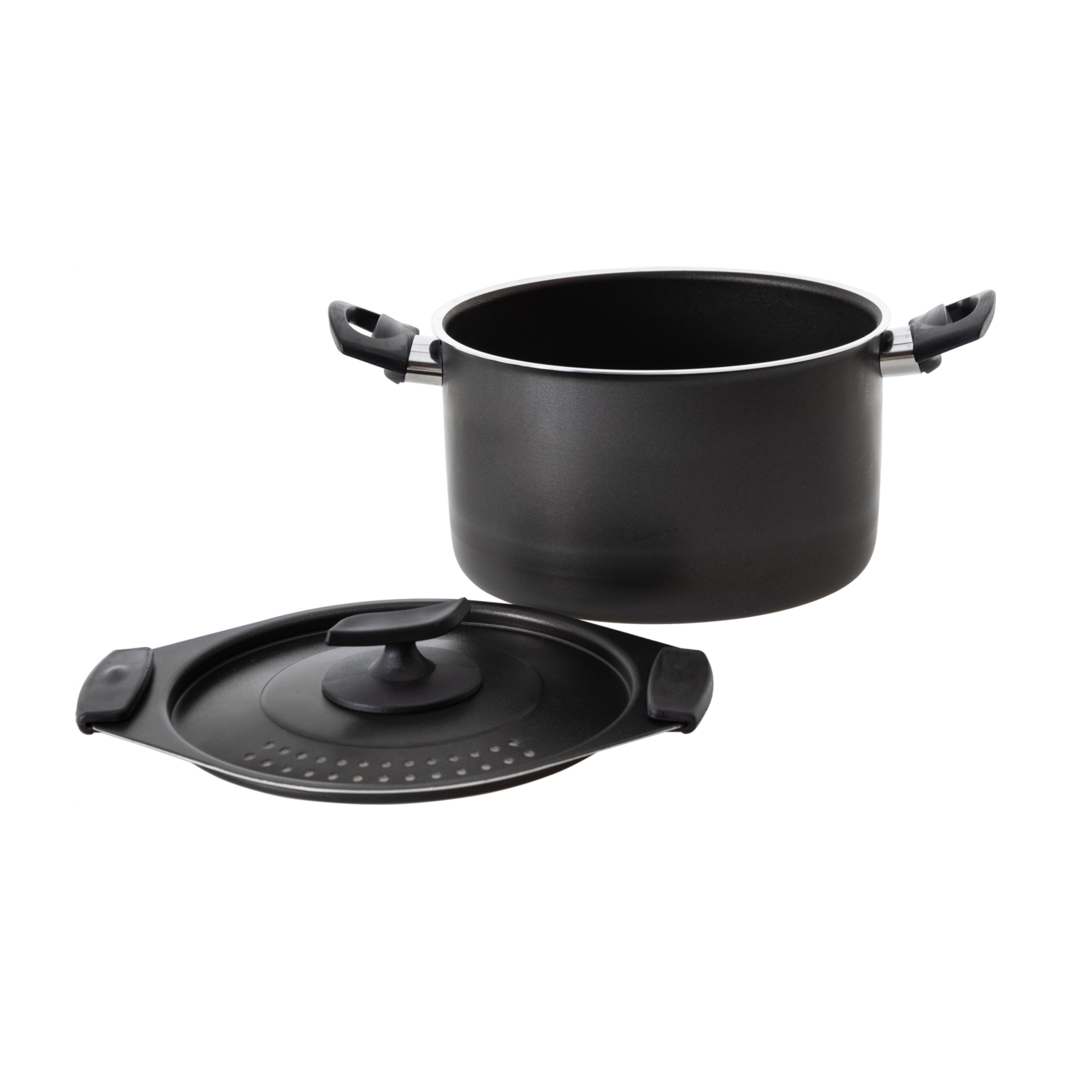 MAKARNA TENCERESİ SİYAH 20 CM