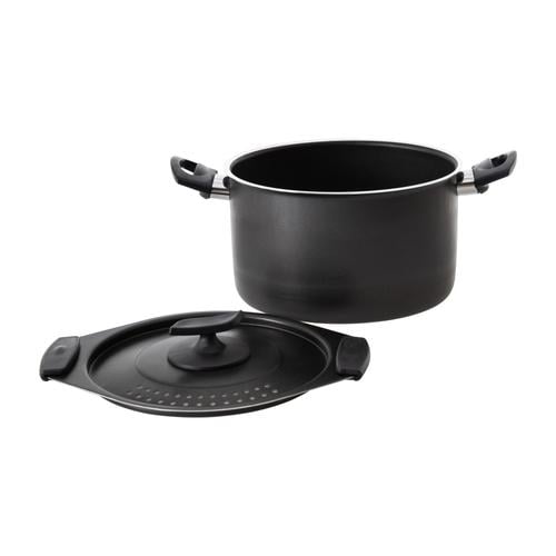  MAKARNA TENCERESİ SİYAH 20 CM