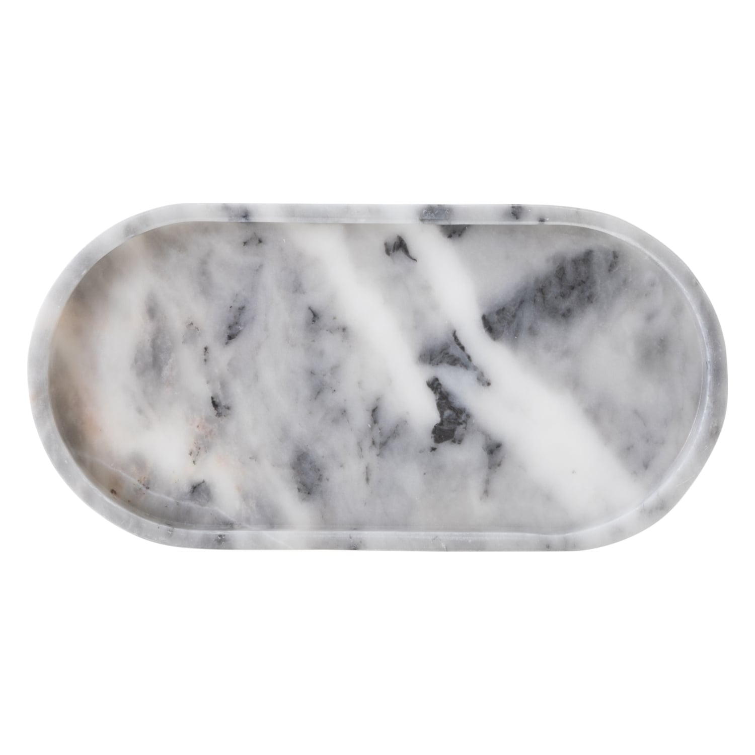 MARBLE GRİ ELIPS BANYO TEPSİSİ