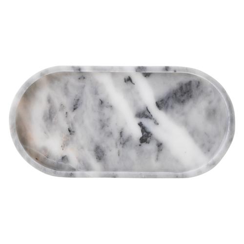  MARBLE GRİ ELIPS BANYO TEPSİSİ