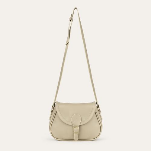  TOKA DETAYLI DERİ GÖRÜNÜMLÜ OMUZ ÇANTASI