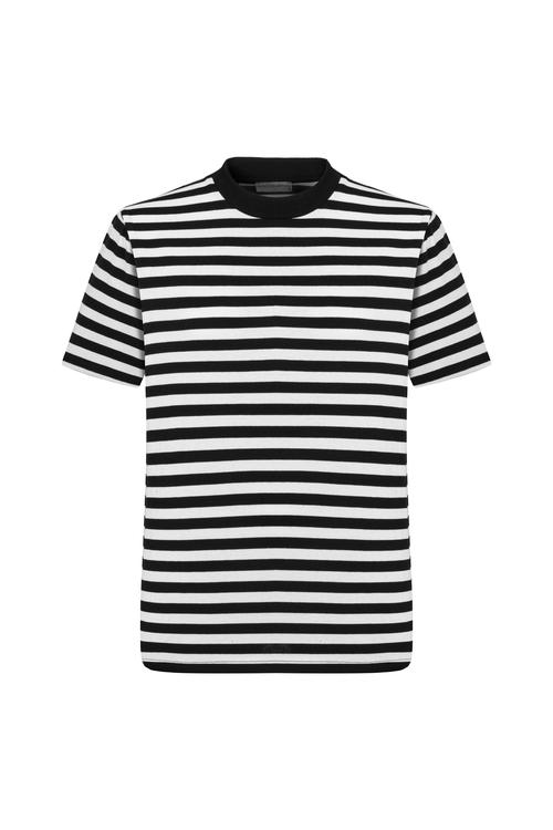  ÇİZGİLİ KISA KOLLU T-SHIRT