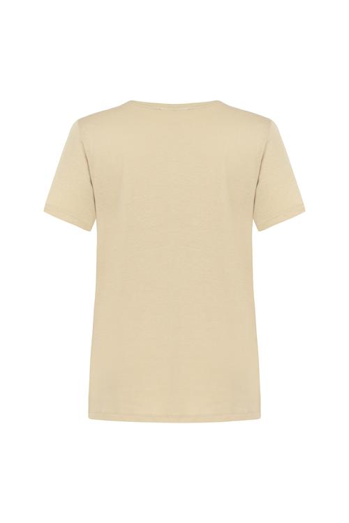  ÇİÇEK BASKILI KISA KOLLU T-SHIRT