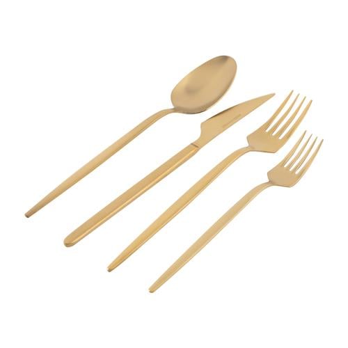  GRAND 24 PARÇA ÇATAL KAŞIK BIÇAK TAKIMI- MAT GOLD