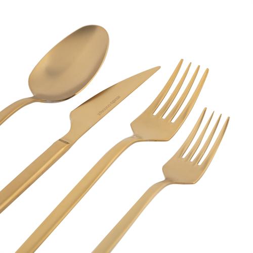  GRAND 24 PARÇA ÇATAL KAŞIK BIÇAK TAKIMI- MAT GOLD