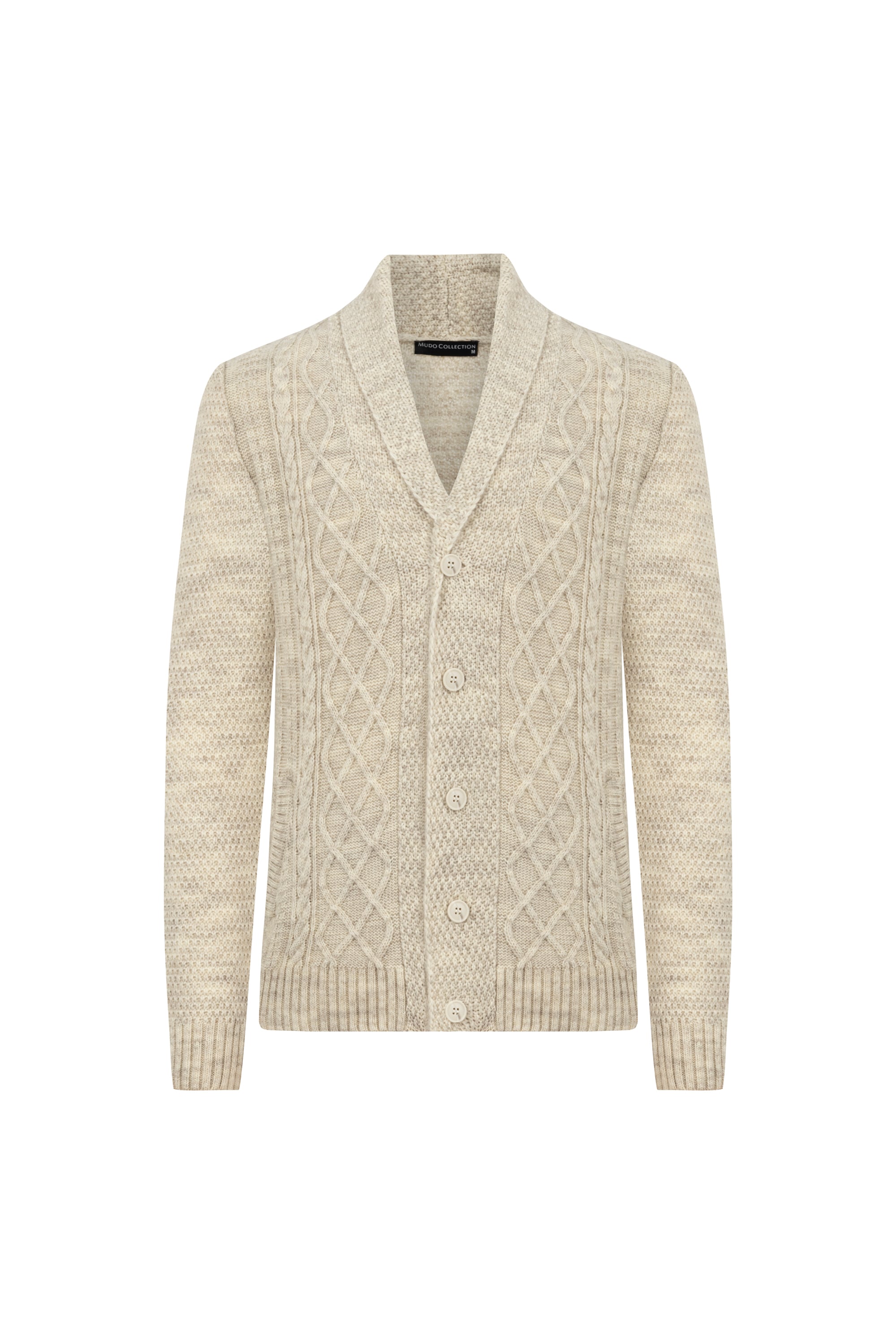 YÜN KARIŞIMLI ŞAL YAKA TRİKO HIRKA