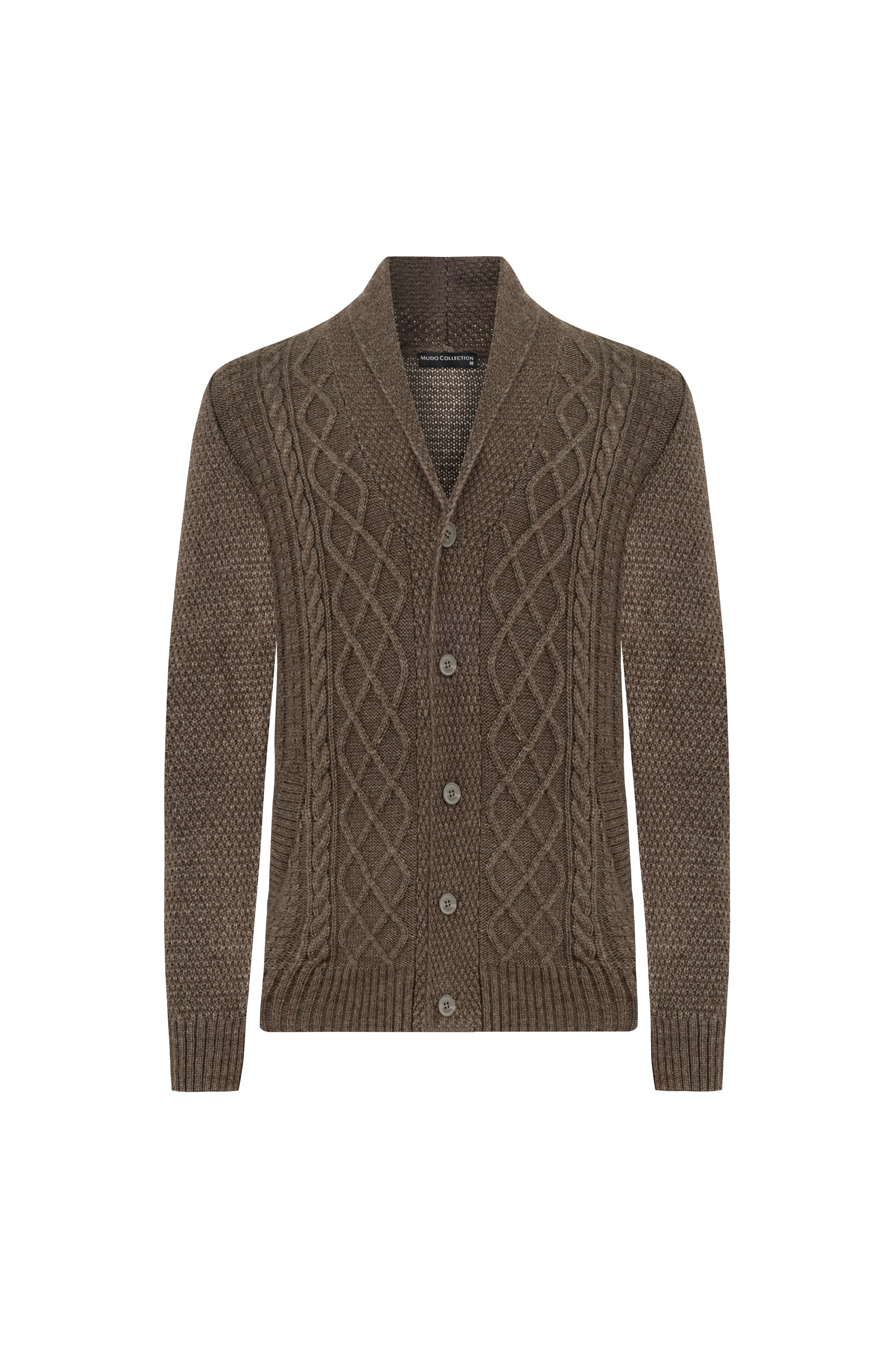 YÜN KARIŞIMLI ŞAL YAKA TRİKO HIRKA