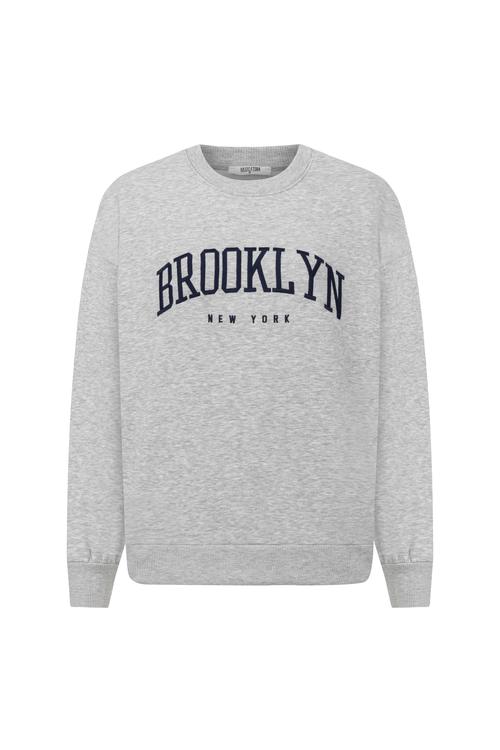  NAKIŞLI BİSİKLET YAKA SWEATSHIRT