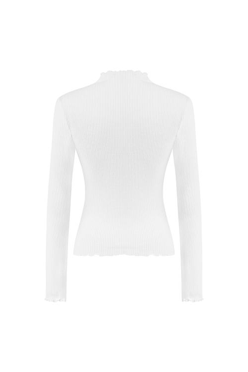  DİK YAKA UZUN KOLLU T-SHIRT