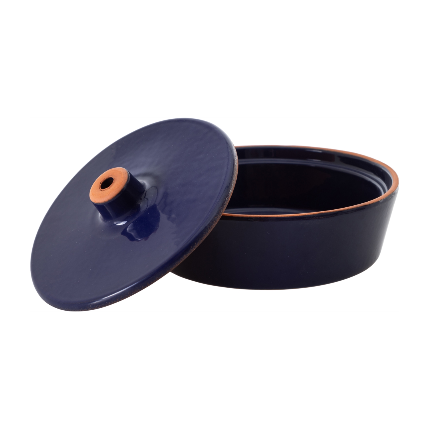 NATURAL KAPAKLI MİNİ GÜVEÇ LACİVERT 400ML