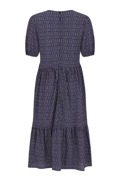  KISA KOLLU MİDİ KLOŞ ELBİSE