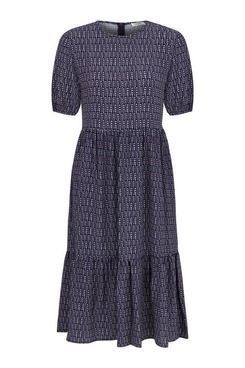  KISA KOLLU MİDİ KLOŞ ELBİSE