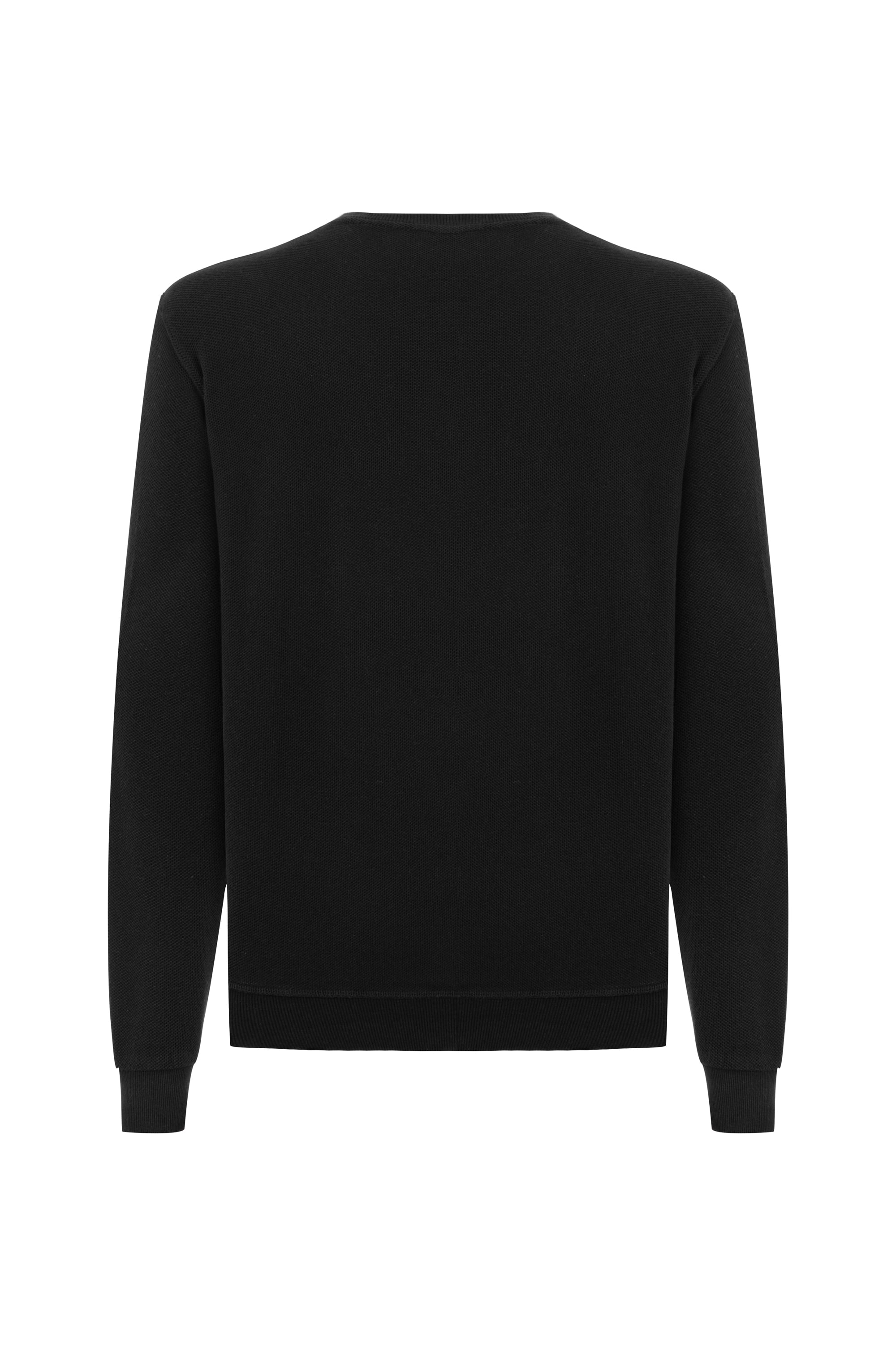 DOKULU BİSİKLET YAKA SWEATSHIRT