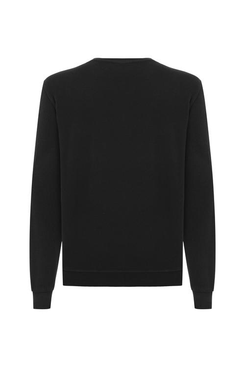  DOKULU BİSİKLET YAKA SWEATSHIRT