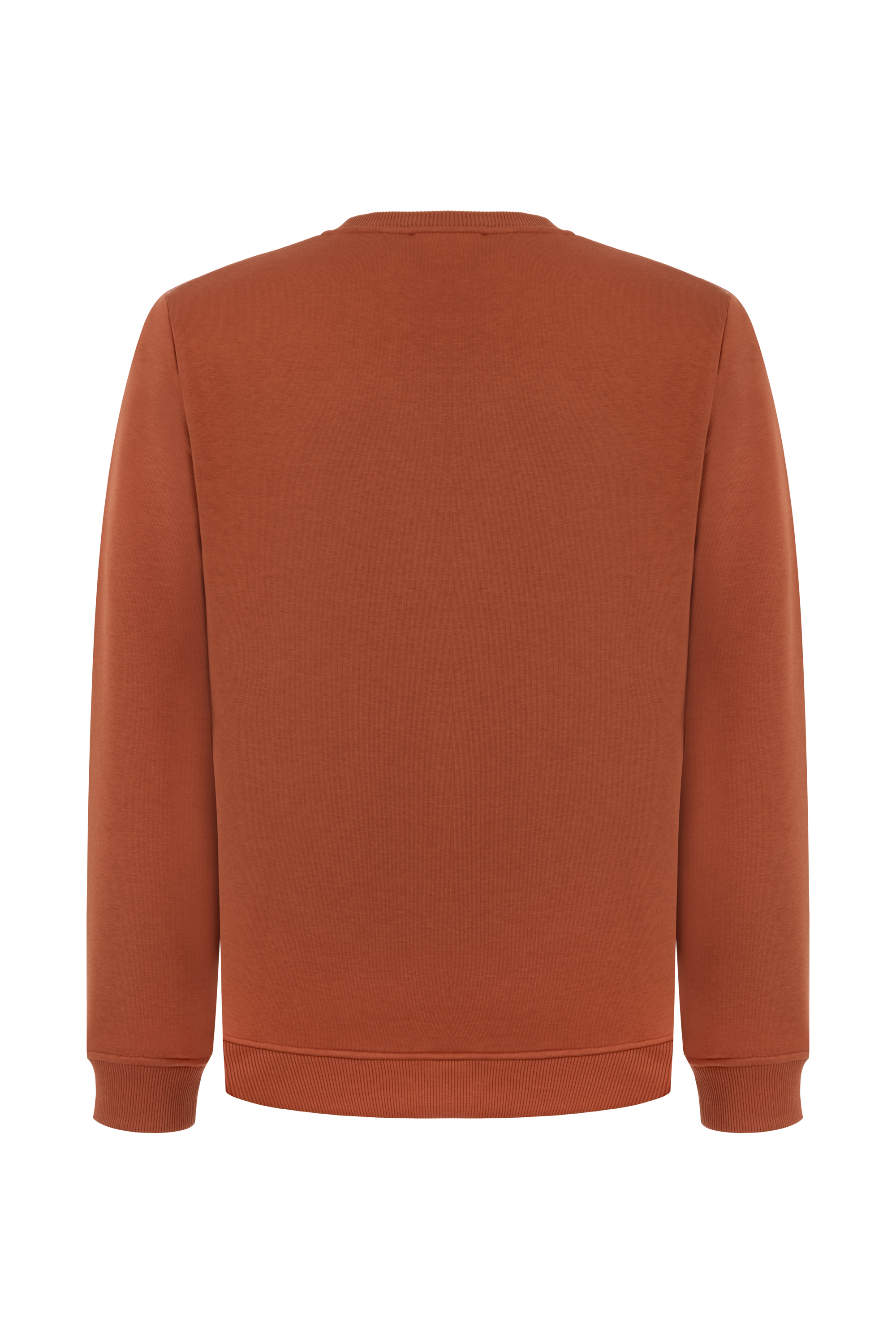 NAKIŞLI BİSİKLET YAKA SWEATSHIRT