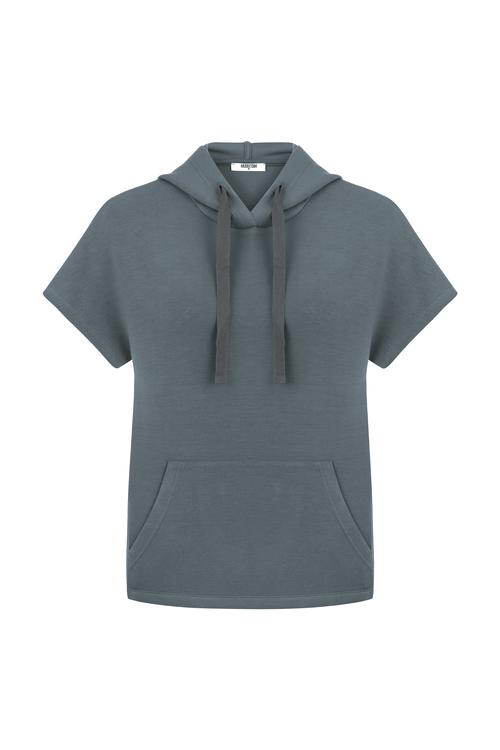  MODAL KARIŞIMLI KISA KOLLU SWEATSHIRT